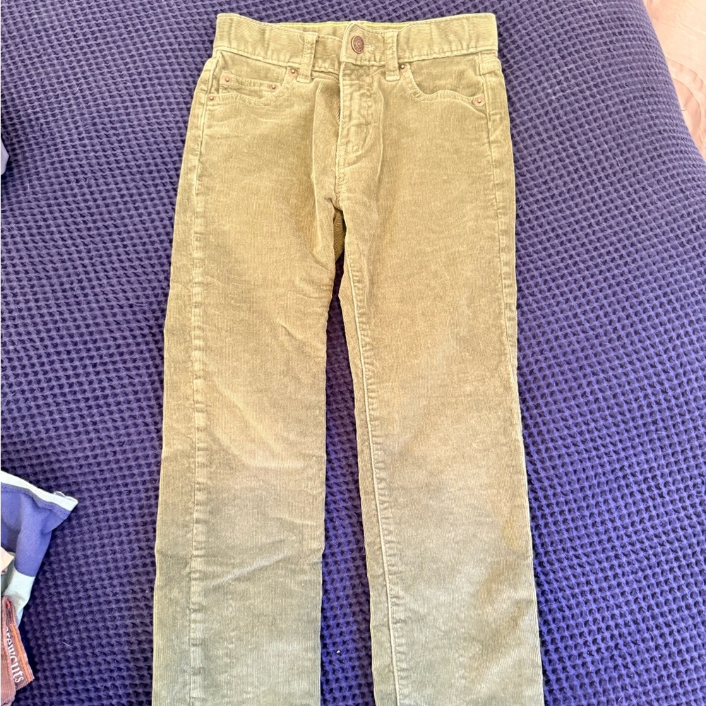 Crewcuts size 7 boys olive green  Corduroy Pants